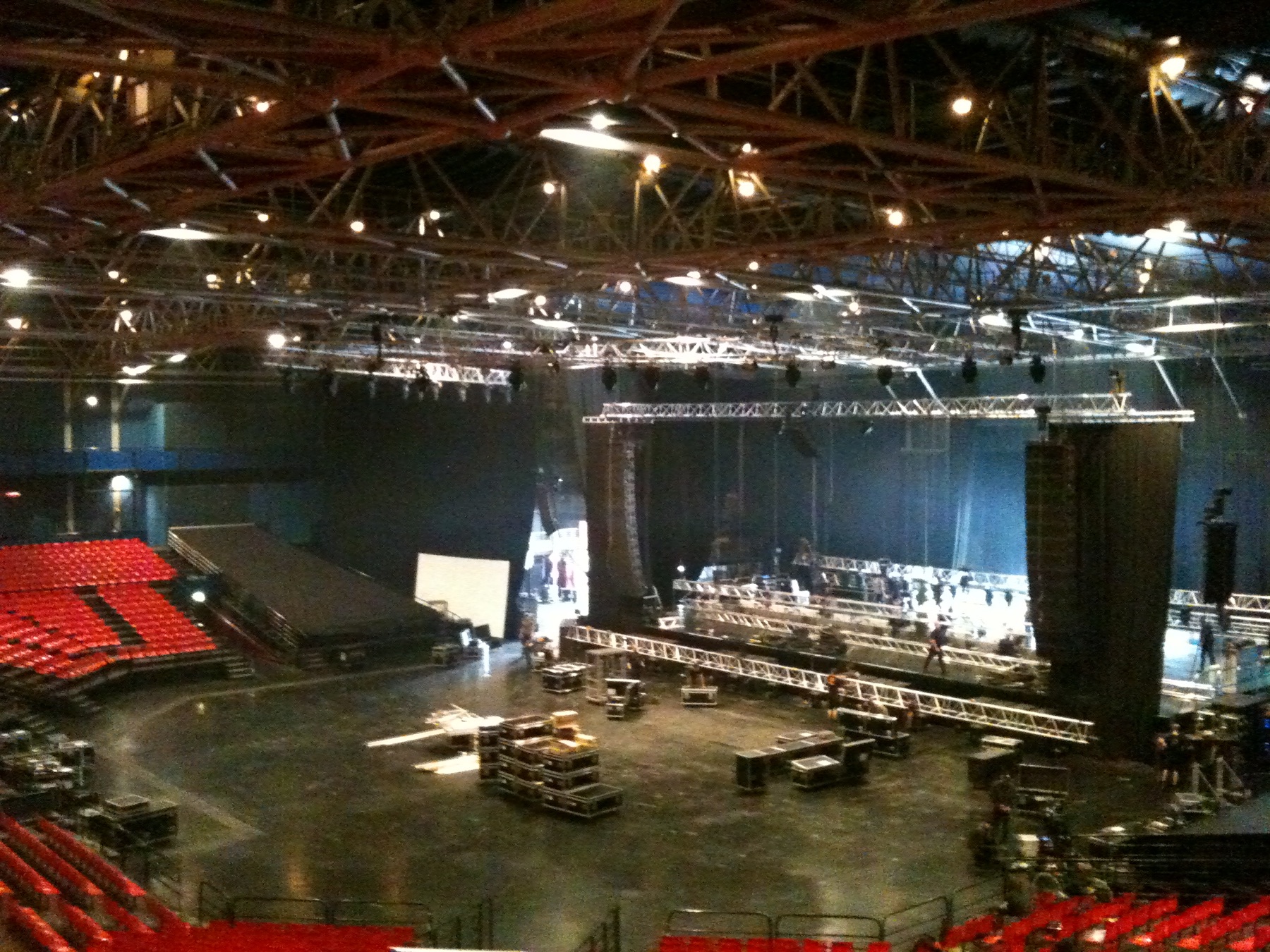 Préparation du concert David Guetta 3D